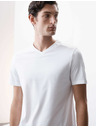 Marks & Spencer Tričko s výstrihom do V, z čistej bavlny Supima® Marks & Spencer biela