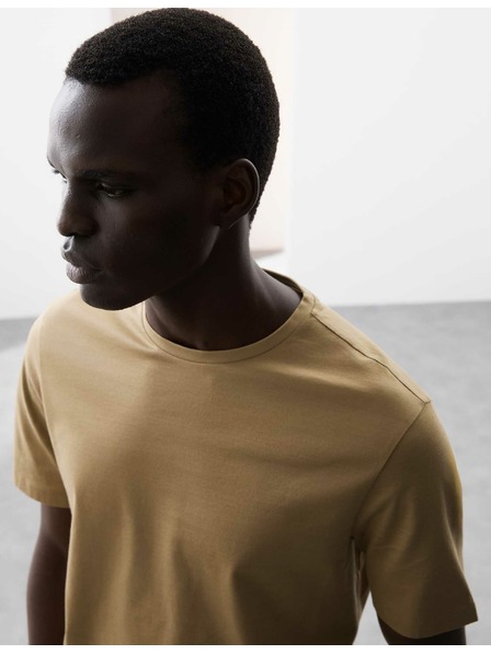 Marks & Spencer Tričko z prémiovej bavlny, úzky strih Marks & Spencer hnedá