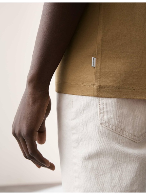 Marks & Spencer Tričko z prémiovej bavlny, úzky strih Marks & Spencer hnedá