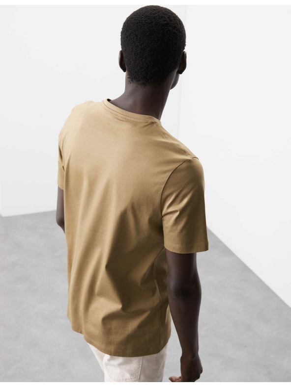 Marks & Spencer Tričko z prémiovej bavlny, úzky strih Marks & Spencer hnedá