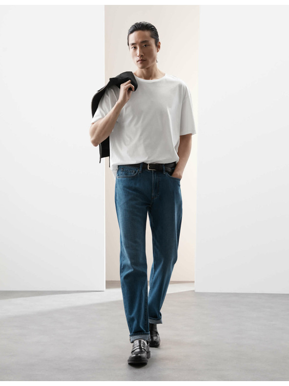 Marks & Spencer Oversized tričko z čistej bavlny Supima® Marks & Spencer biela