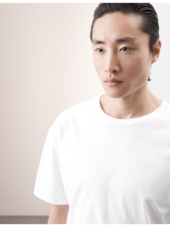 Marks & Spencer Oversized tričko z čistej bavlny Supima® Marks & Spencer biela