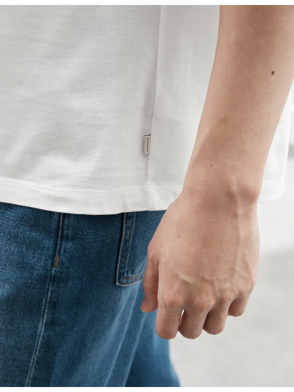 Marks & Spencer Oversized tričko z čistej bavlny Supima® Marks & Spencer biela