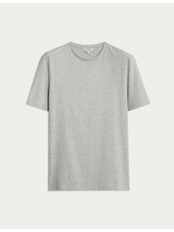 Marks & Spencer Tričko z prémiovej bavlny, úzky strih Marks & Spencer sivá