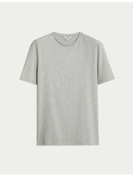 Marks & Spencer Tričko z prémiovej bavlny, úzky strih Marks & Spencer sivá