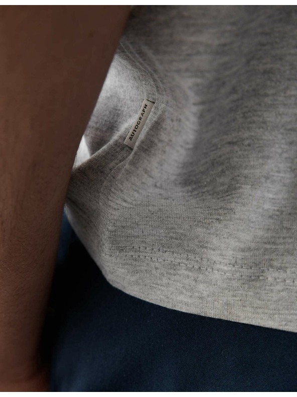 Marks & Spencer Tričko z prémiovej bavlny, úzky strih Marks & Spencer sivá