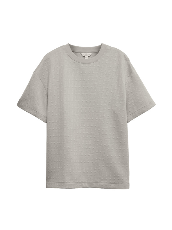 Marks & Spencer Žakárové tričko Scuba s vysokým podielom bavlny Marks & Spencer sivá