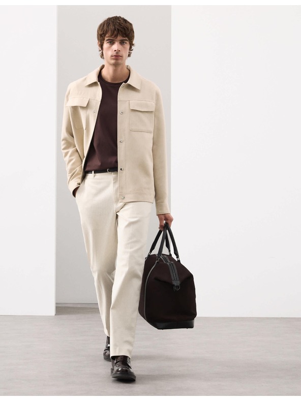 Marks & Spencer Tričko z prémiovej bavlny, úzky strih Marks & Spencer hnedá