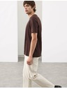 Marks & Spencer Tričko z prémiovej bavlny, úzky strih Marks & Spencer hnedá