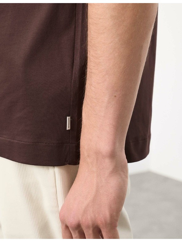 Marks & Spencer Tričko z prémiovej bavlny, úzky strih Marks & Spencer hnedá