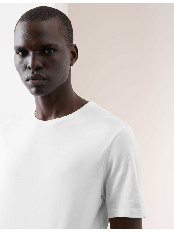 Marks & Spencer Tričko z čistej bavlny Supima®, 3 ks Marks & Spencer biela