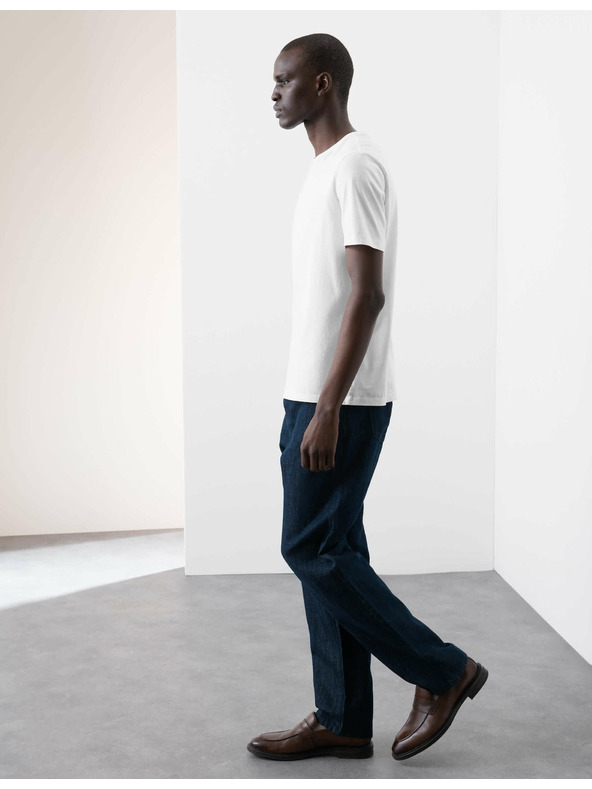 Marks & Spencer Tričko z čistej bavlny Supima®, 3 ks Marks & Spencer biela