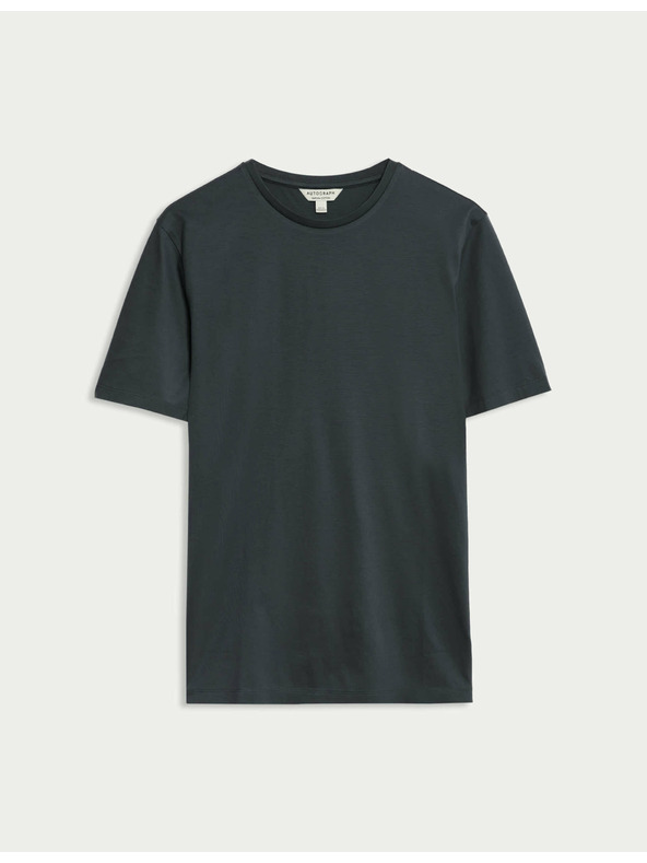 Marks & Spencer Tričko z prémiovej bavlny, úzky strih Marks & Spencer sivá