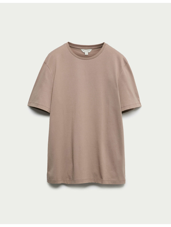 Marks & Spencer Tričko z prémiovej bavlny, úzky strih Marks & Spencer hnedá