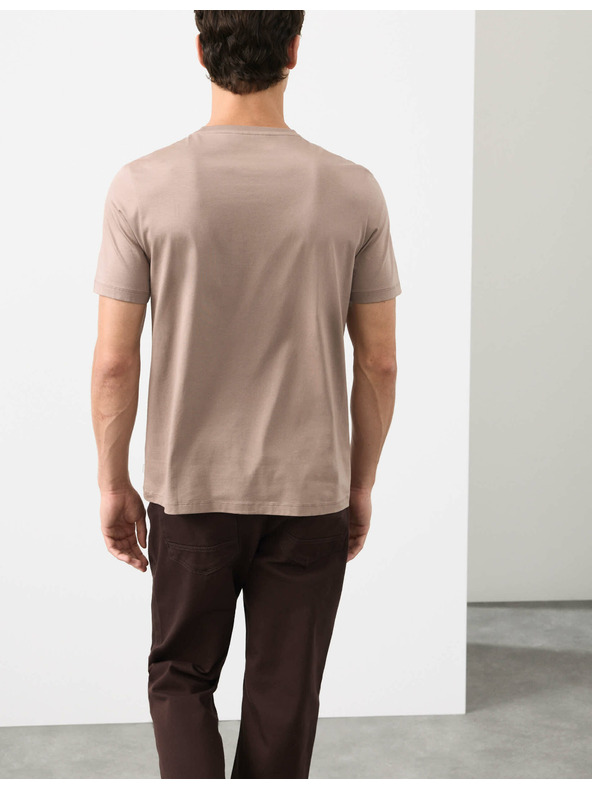 Marks & Spencer Tričko z prémiovej bavlny, úzky strih Marks & Spencer hnedá