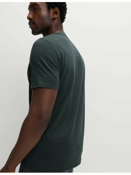 Marks & Spencer Tričko ku krku z čistej bavlny Marks & Spencer zelená