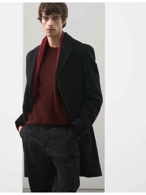 Marks & Spencer Sveter z čistého kašmíru s výstrihom ku krku Marks & Spencer červená