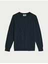Marks & Spencer Sveter z čistej bavlny, s výstrihom ku krku Marks & Spencer námorná modrá