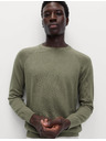 Marks & Spencer Sveter z čistej bavlny, s výstrihom ku krku Marks & Spencer zelená