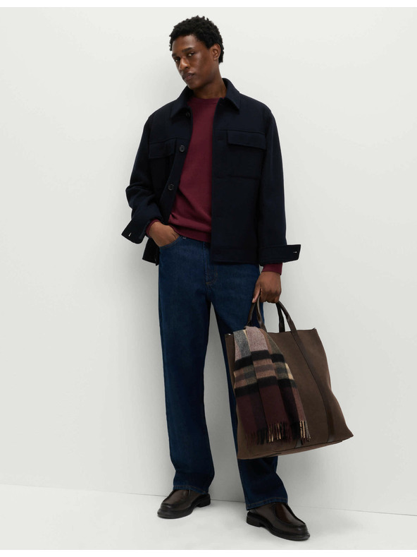 Marks & Spencer Sveter z čistej bavlny, s výstrihom ku krku Marks & Spencer červená