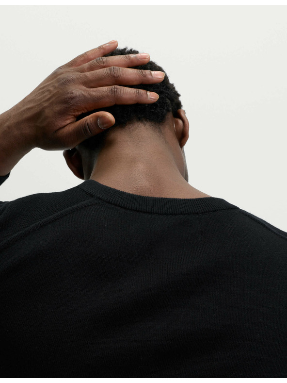 Marks & Spencer Čistý bavlnený sveter s výstrihom do V Marks & Spencer čierny