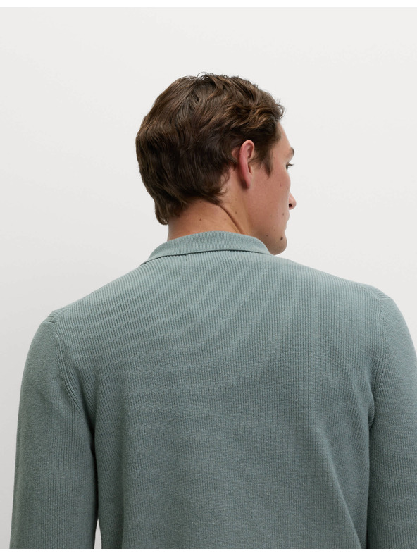 Marks & Spencer Pletená bunda zo zmesi bavlny Marks & Spencer sivá