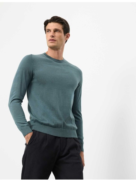 Marks & Spencer Sveter z čistej mimoriadne jemnej vlny merino Marks & Spencer zelená