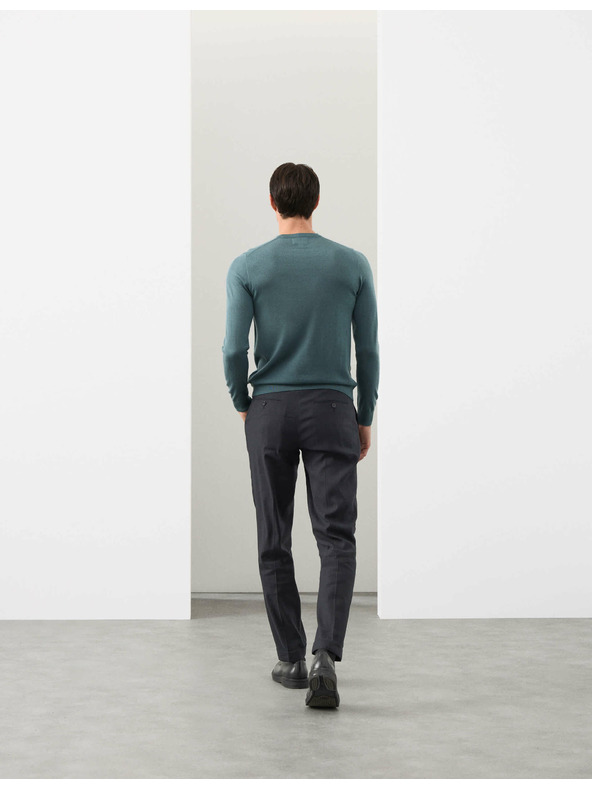 Marks & Spencer Sveter z čistej mimoriadne jemnej vlny merino Marks & Spencer zelená