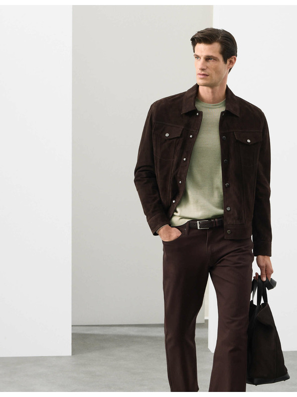 Marks & Spencer Sveter z čistej mimoriadne jemnej vlny merino Marks & Spencer béžová