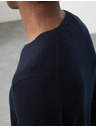 Marks & Spencer Sveter s výstrihom do V z čistej mimoriadne jemnej vlny merino Marks & Spencer námorná modrá