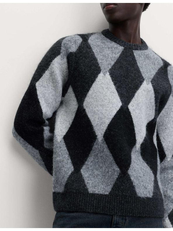 Marks & Spencer Pletená vesta zo zmesi bavlny s okrúhlym výstrihom Marks & Spencer sivá