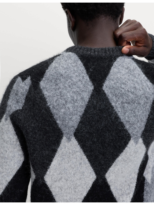 Marks & Spencer Pletená vesta zo zmesi bavlny s okrúhlym výstrihom Marks & Spencer sivá