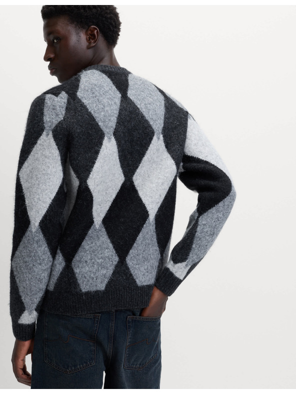 Marks & Spencer Pletená vesta zo zmesi bavlny s okrúhlym výstrihom Marks & Spencer sivá