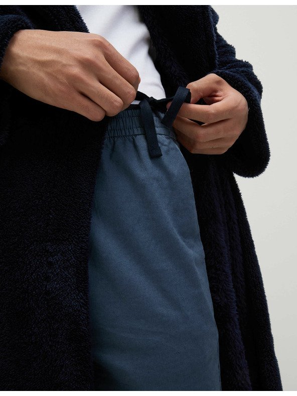 Marks & Spencer Flísový župan Supersoft Marks & Spencer námorná modrá