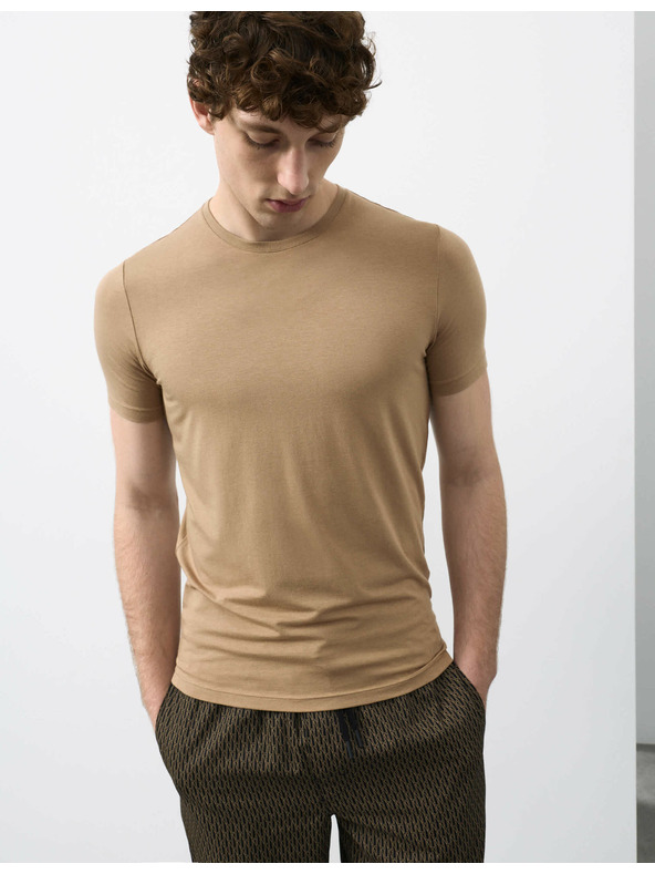 Marks & Spencer Tielko z bavlnenej zmesi Supima® Marks & Spencer hnedá