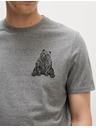 Marks & Spencer Domáci top z čistej bavlny s grafickou potlačou medveďa Marks & Spencer sivá