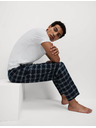 Marks & Spencer Kockované pyžamové nohavice zo 100% bavlny Marks & Spencer námorná modrá