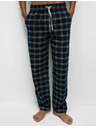 Marks & Spencer Kockované pyžamové nohavice zo 100% bavlny Marks & Spencer námorná modrá