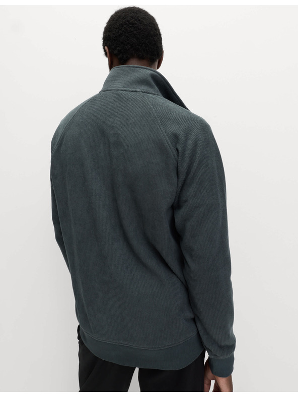 Marks & Spencer Flísový top na doma so zipom a golierom Marks & Spencer zelená