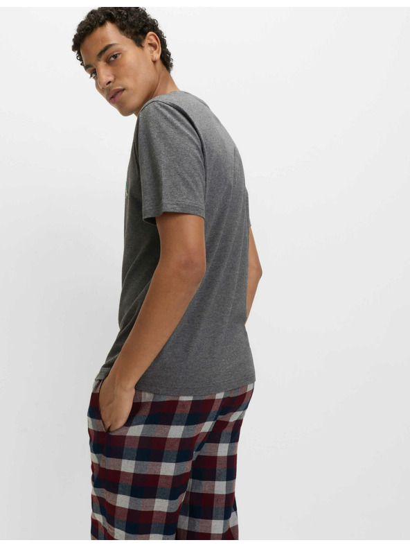 Marks & Spencer Voľný top z čistej bavlny Ho Ho Ho Marks & Spencer sivá