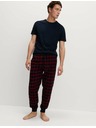 Marks & Spencer Kockované pyžamové nohavice zo 100% bavlny Marks & Spencer červená