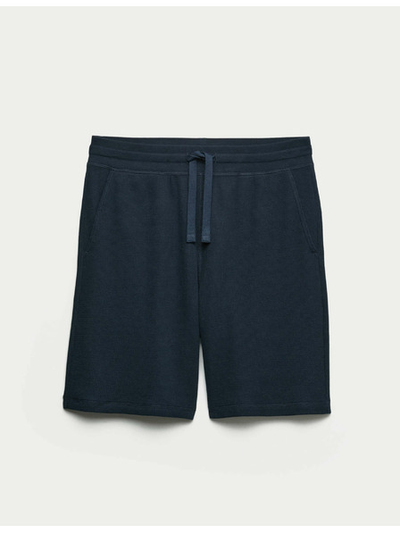 Marks & Spencer Domáce šortky z čistej bavlny s vafľovou textúrou Marks & Spencer námorná modrá