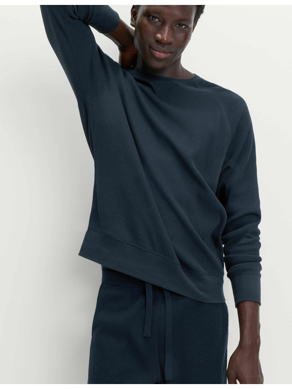 Marks & Spencer Domáce šortky z čistej bavlny s vafľovou textúrou Marks & Spencer námorná modrá