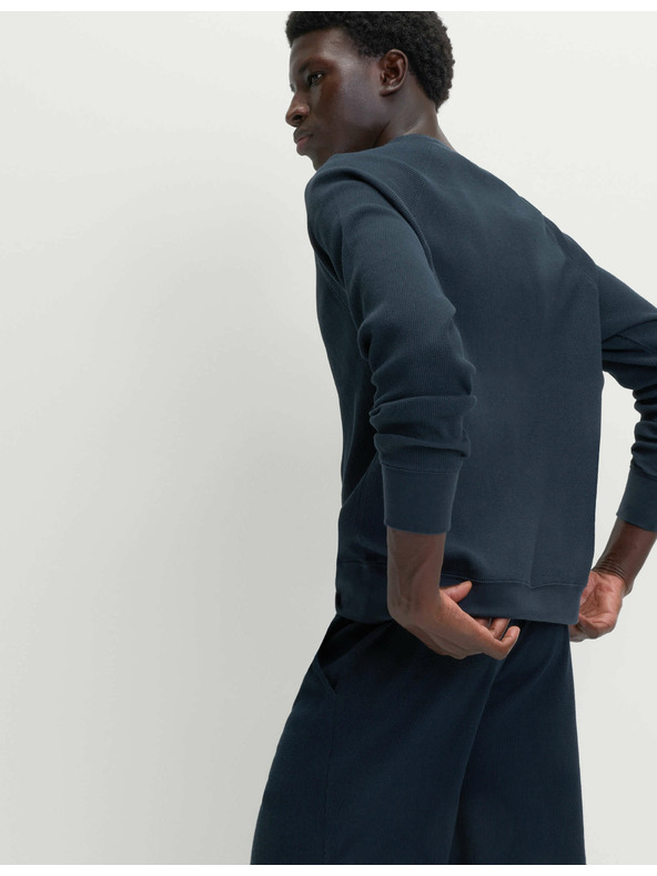 Marks & Spencer Domáce šortky z čistej bavlny s vafľovou textúrou Marks & Spencer námorná modrá