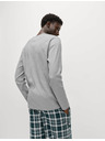 Marks & Spencer Kockovaná pyžamová súprava z čistej bavlny Marks & Spencer sivá