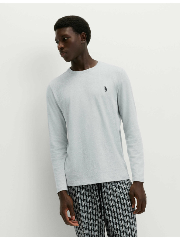 Marks & Spencer Pyžamová súprava z čistej bavlny s motívom tučniakov Marks & Spencer sivá