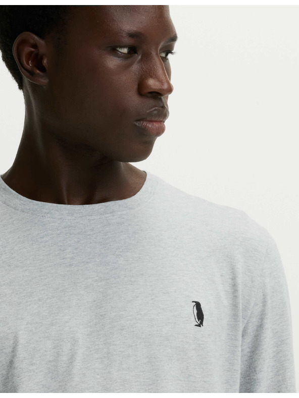 Marks & Spencer Pyžamová súprava z čistej bavlny s motívom tučniakov Marks & Spencer sivá