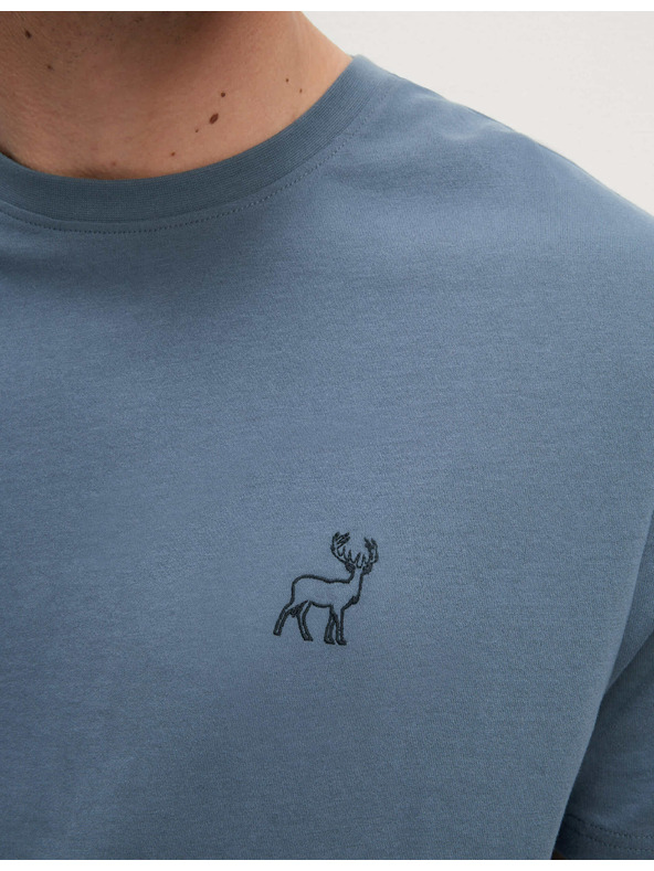 Marks & Spencer Pyžamová súprava z čistej bavlny s motívom jeleňa Marks & Spencer modrá