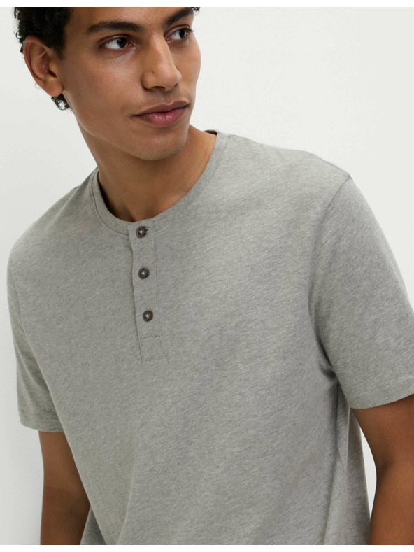 Marks & Spencer Károvaná pyžamová súprava z čistej bavlny s rozhalenkou Marks & Spencer sivá