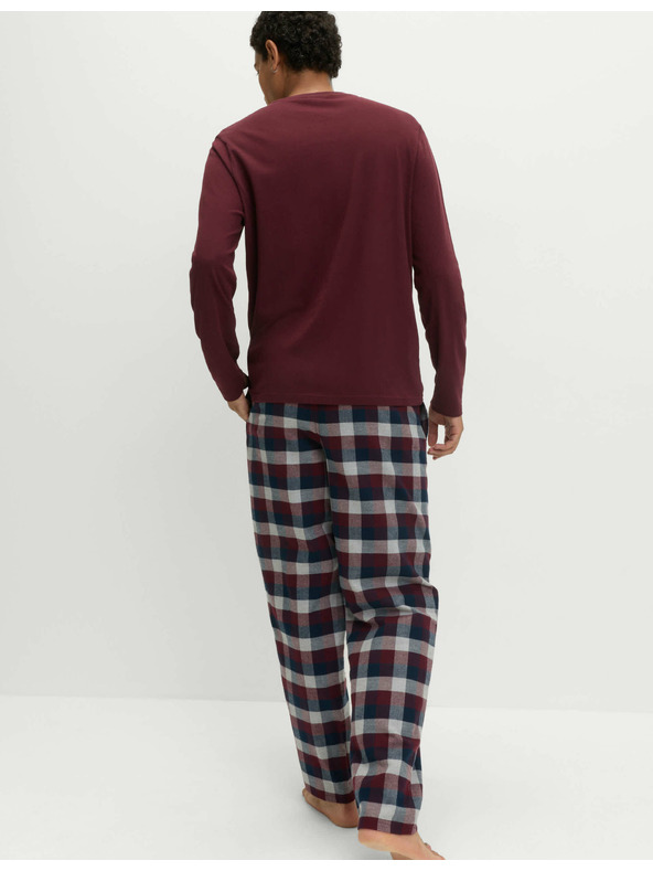 Marks & Spencer Pyžamová súprava z česanej bavlny Marks & Spencer červená